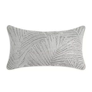 Hudson Park Collection Palm Jacquard Silk Beaded Decorative Pillow